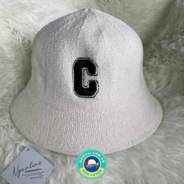 Mũ Bucket Tai Bèo Vành Thời trang len  - Nón C