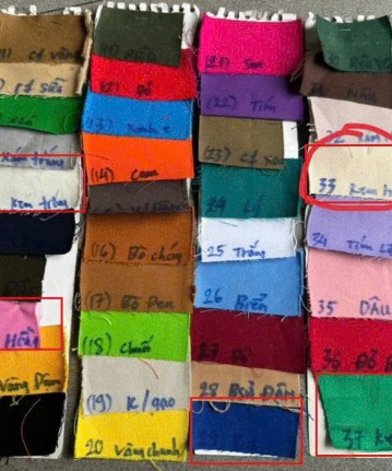 🎨 TIÊU CHÍ VẢI COTTON 100% – ĐỦ MÀU